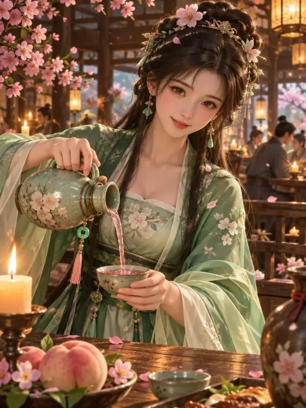 太子妃她只想躺平短剧封面海报，古装题材